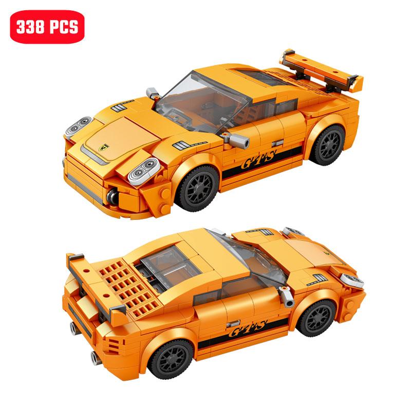Non-Toxic Creative Champion Technical Sports Car Assembly Building Blocks Moc City Famous Racing Vehicle Ideas Model Bricks Diy Toys Gifts