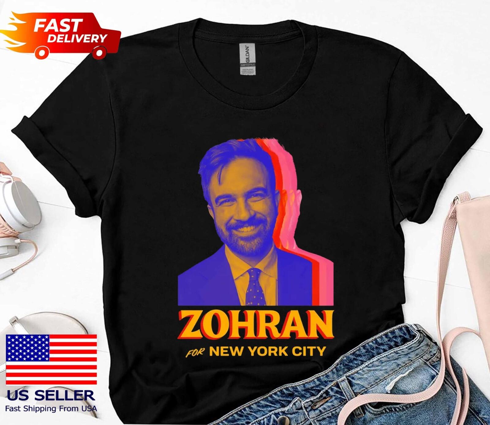 Zohran Mamdani Shirt, Vote Zohran for Mayor Unisex T-Shirt, ship from US XL