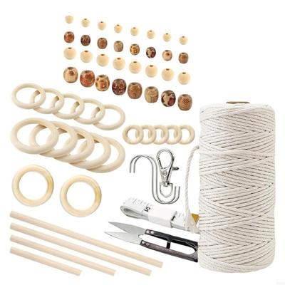 227PCS Chinese Styles Wall Hanging Set With Wooden Frame And Yarn For Home Decoration Craft Lovers P9YB