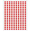 10 Colors Mixed Polka Dot Round Label Stickers: Small & Large, Red, Yellow, Blue, Green, Pink, White, Black, Orange