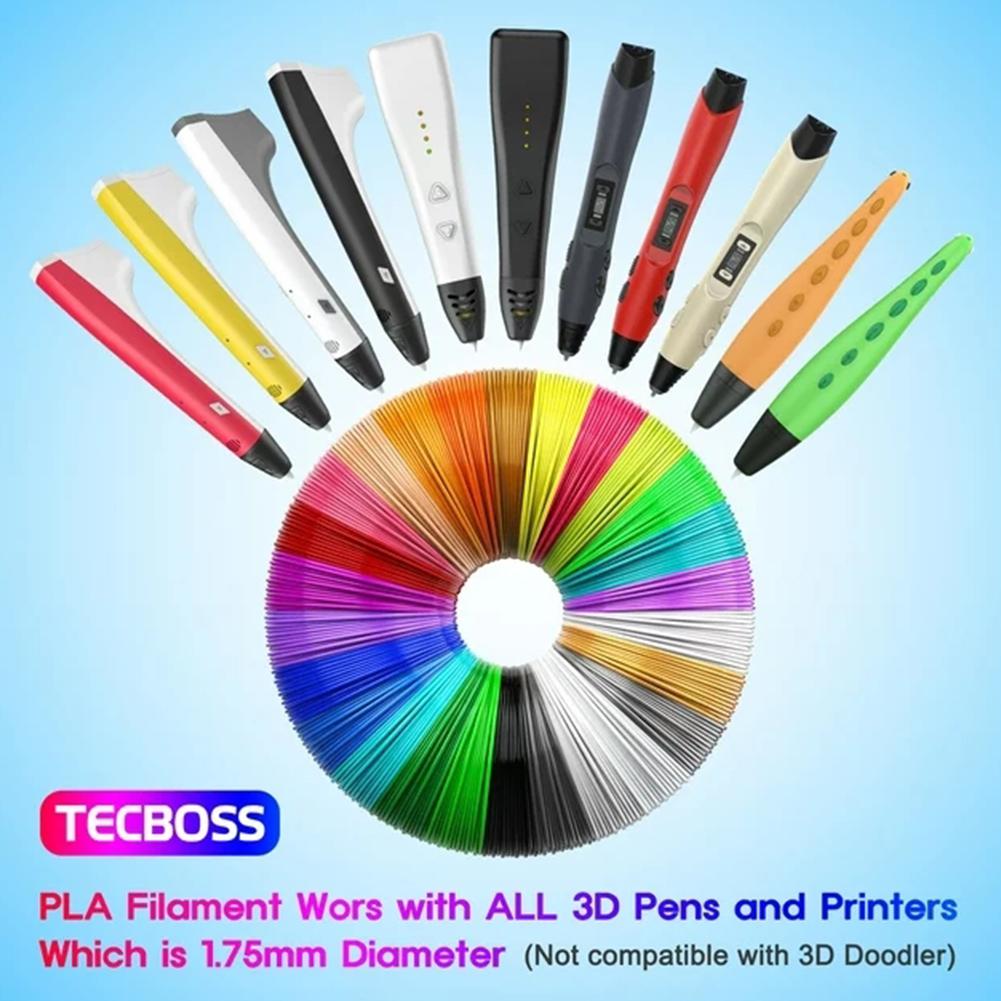 32 Colors 3D Pen Filament 1.75mm PLA Refills 10Feet 3m Each Color Total 320Feet 96m High Quality 3D Printing Filament for 3D Pen
