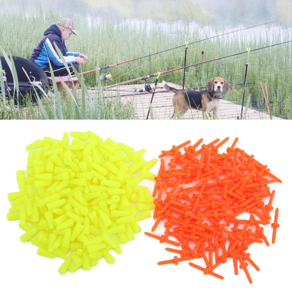 300PCS Reusable Bobber Stops Rubber Slip Bobber Stops Portable Fishing Bobber Stopper  Angling