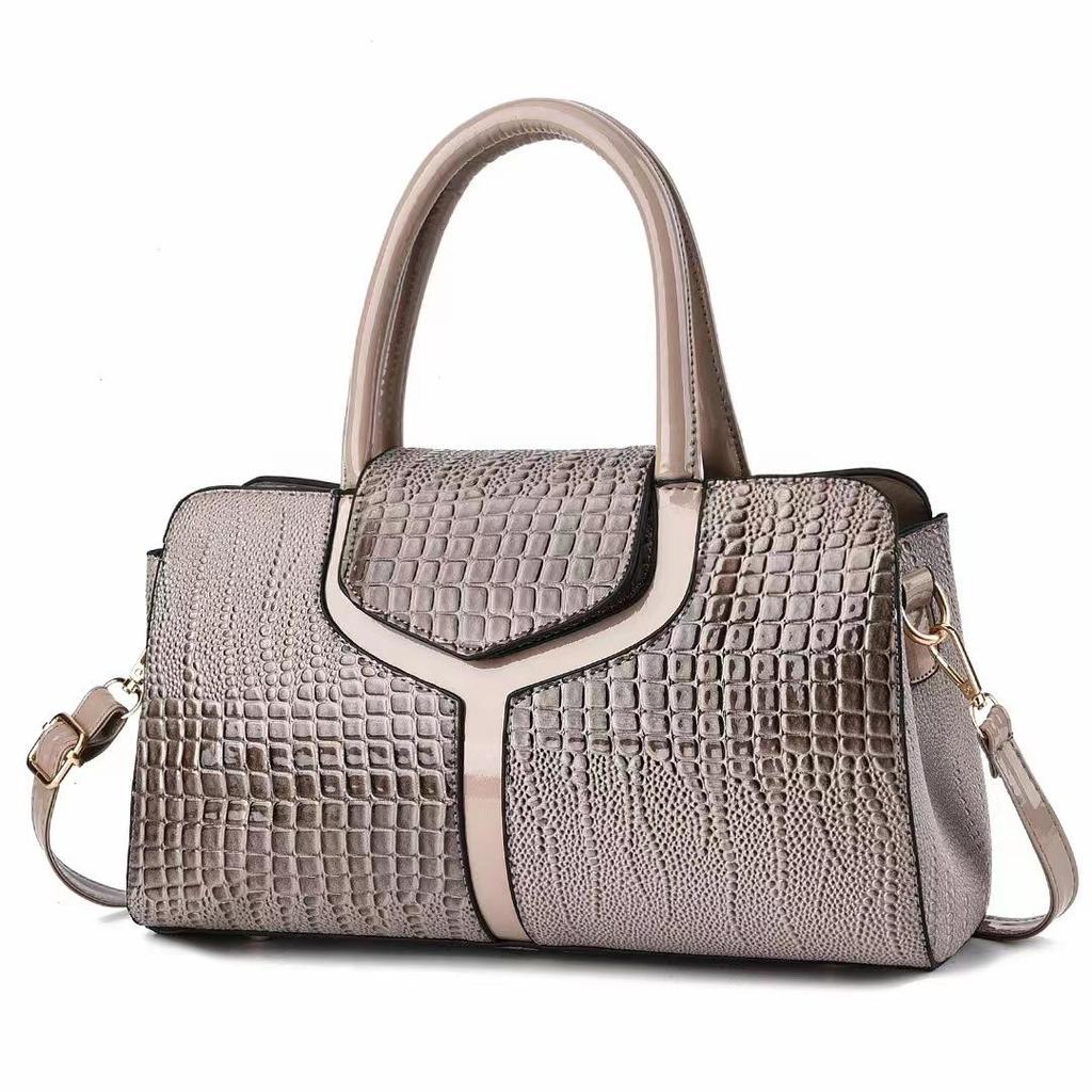 Yeni Moda Timsah Desen Çanta Kadınlar için Büyük Kapasiteli Rahat Bir Omuz Crossbody Çanta