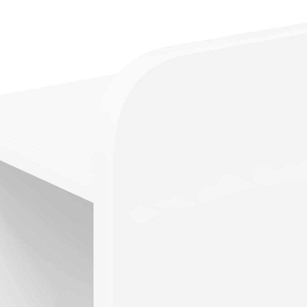 Headboard Cabinet White 135 x 18.5 x 80 cm Particleboard