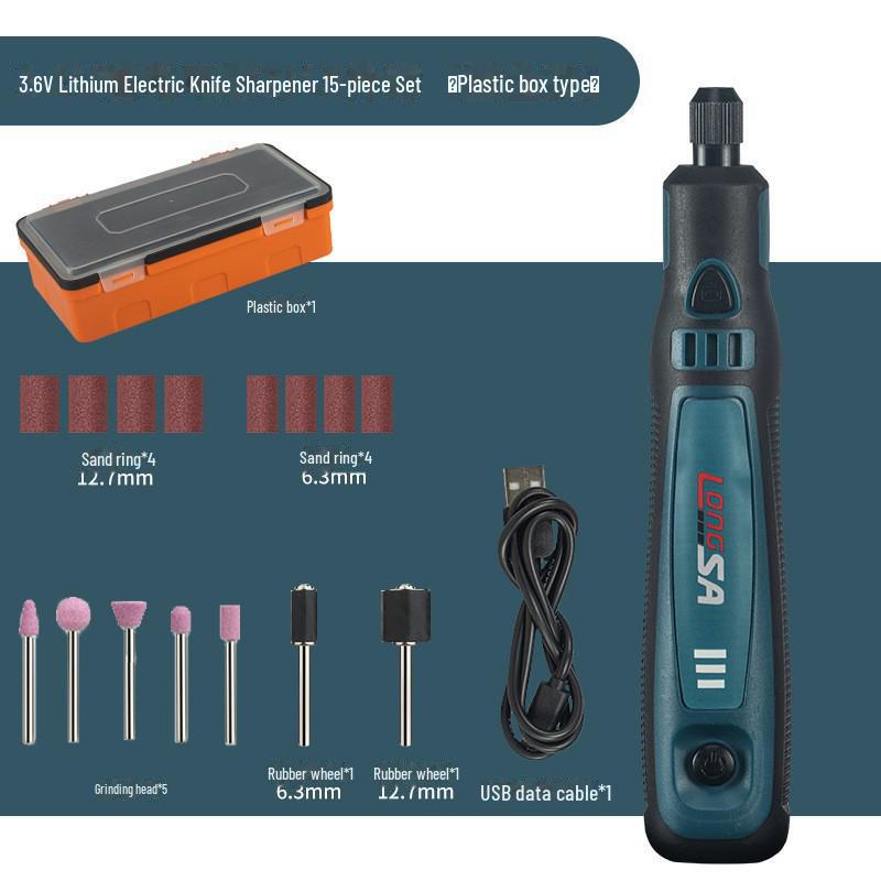 USB Charging Electric Grinder Set for Jade Carving, Mini Electric Screwdriver.