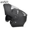 Full Face Motorcycle Helmet With Flip-Up Visor LED Taillight ABS 3C Certified All-Season Men Women Commuting