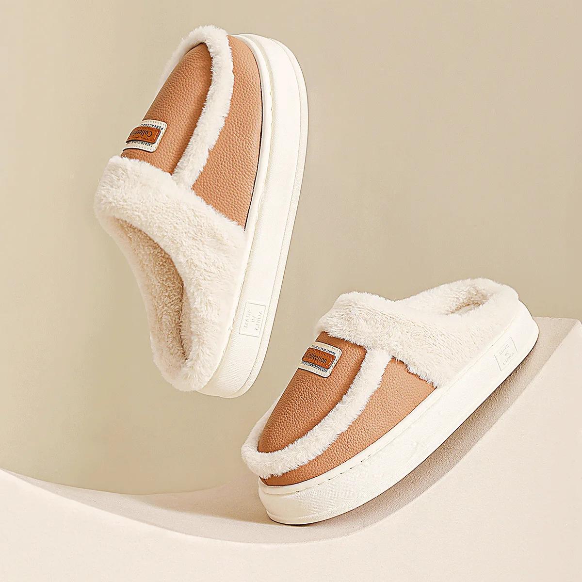 Женские тапочки из хлопка на толстой подошве — фото 5