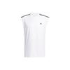 Tank Tops Men's White Crew Neck Moderate Straight Fit IC2468
