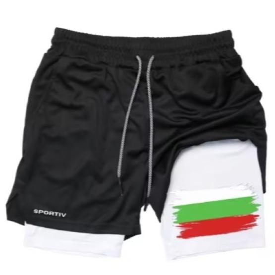 Bulgaria Flag Camouflage Muay Thai Kick Boxing Shorts Men Women Unisex Sportswear Double Layer Breathable Quick Dry Training Sport Gym Fitness Workout