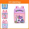 Trendy Anti-lost Cartoon Kindergarten Backpack In Fun Pink And Purple For Toddlers