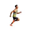 SAUCONY Gradientowy napis Bieganie Odprowadzający wilgoć Szybkoschnący Oddychający Lekki Okrągły dekolt Bez rękawów Tank top Męskie topy Zielony SC2249009A-PR113