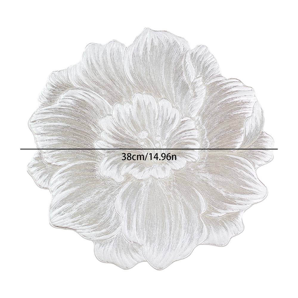 

Подставка под цветы из ПВХ, декоративная, термостойкая, подставка под стол, домашняя вечеринка, свадьба, рождественское украшение as details белый