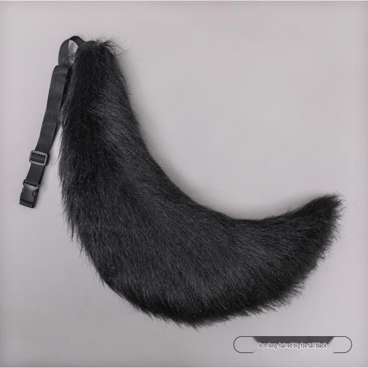 Handmade Plush Fox and Wolf Tail Beast Accessory