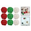 9 Pieces Decorative Rattan Balls Hanging 6cm 2.4inch Centerpiece Bowls Orbs Vase Fillers for