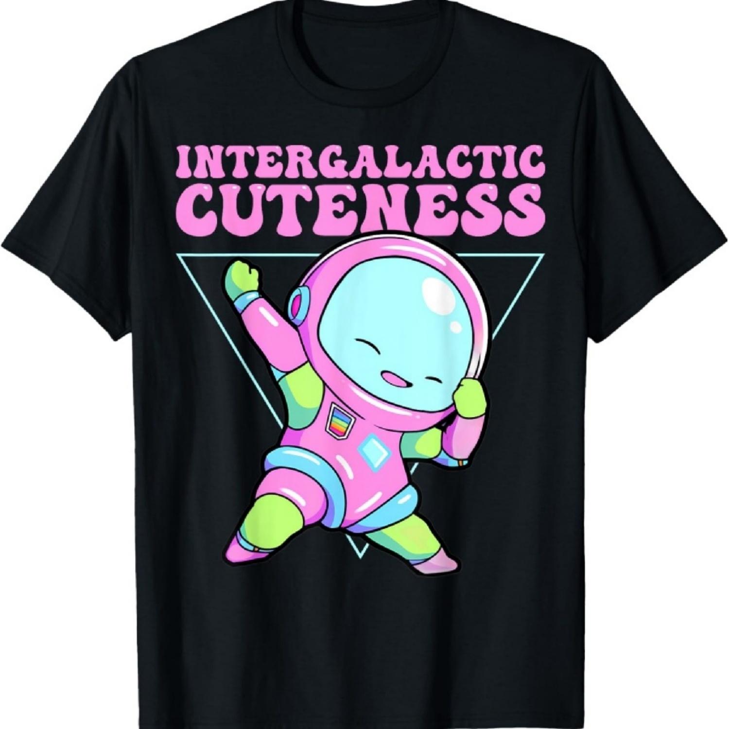 

Intergalactic Cuteness Kawaii Alien Dabbing Outer Space T-Shirt XXXXXL
