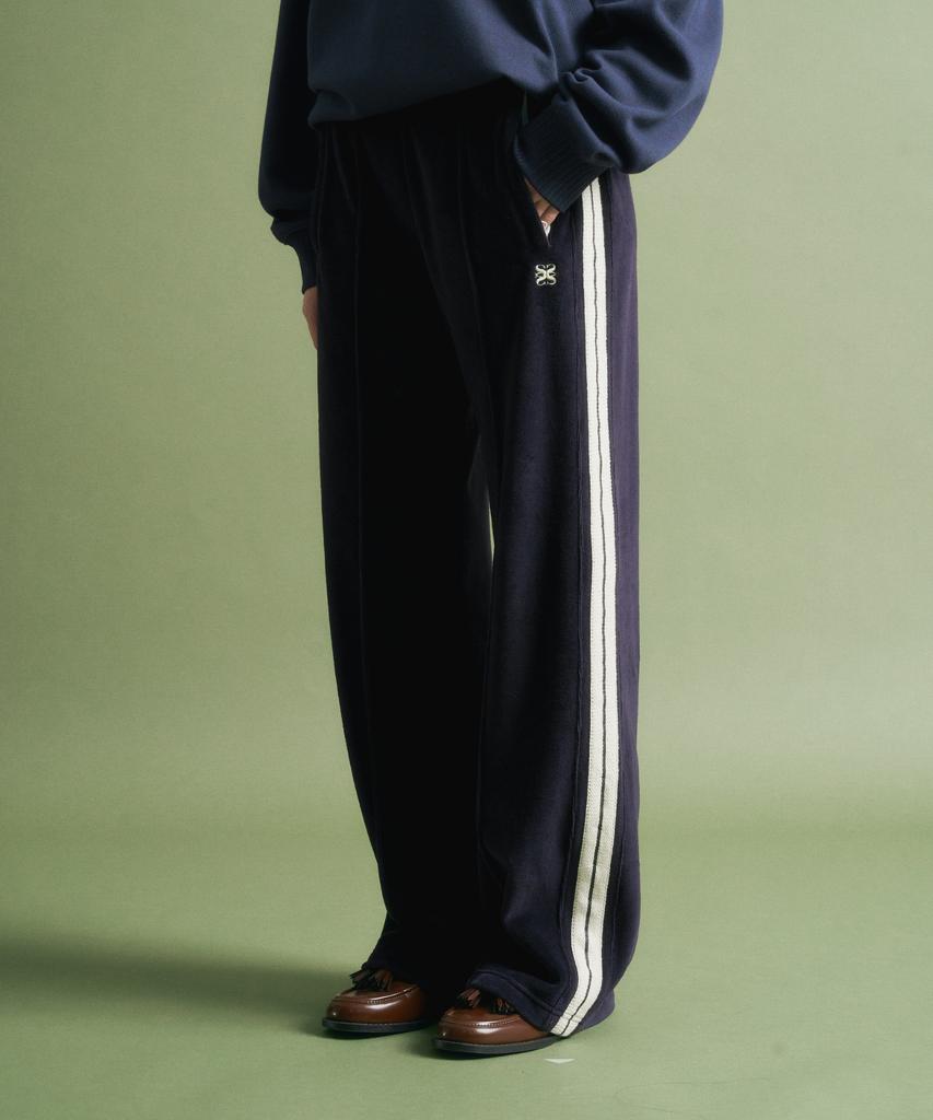 Seteo (W) Roton Velour Track Pants Navy