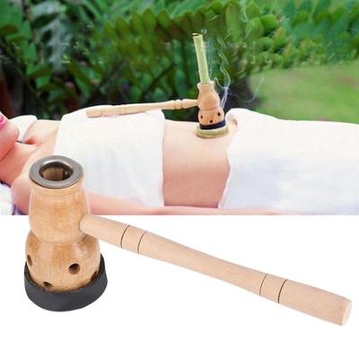 Moxa Beifuß Moxibustion Box Holz Kürbis Gerät Massage Brenner Rolle Set