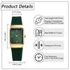 Square Watch Women Waterproof Silicone Strap Analog Display Simple Fashion Quartz Casual Business Fashion Accessory - Birthday Anniversary Christmas
