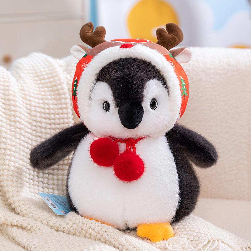 Penguin Plush Toy - Cute Winter Scarf Doll Gift for Kids