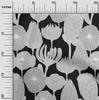 oneOone Cotton Flex Gray Fabric Tropical Floral Quilting Supplies Print Sewing Fabric By The Yard 40 Inch