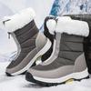 Fashion Outdoor snow boots for women winter new style cold resistant warm  bootse comfortable front zipper wear-resistant cotton shoes