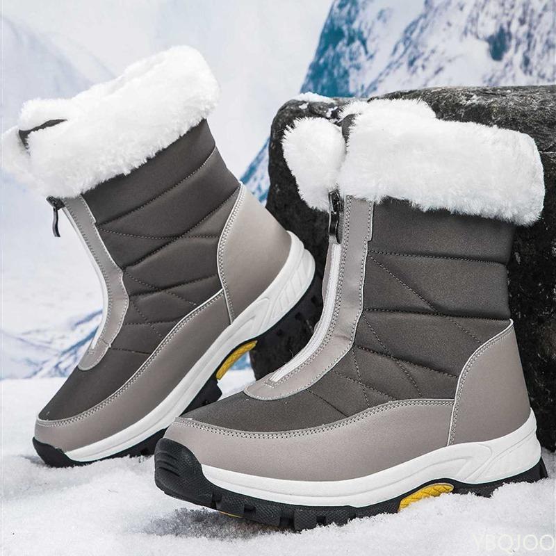 Fashion Outdoor snow boots for women winter new style cold resistant warm  bootse comfortable front zipper wear-resistant cotton shoes