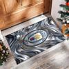 Manchester City Printed Flannel Area Rug Non Slip Soft Polyester Floor Carpet Indoor Decor Mat for Bedroom Living Room Sofa