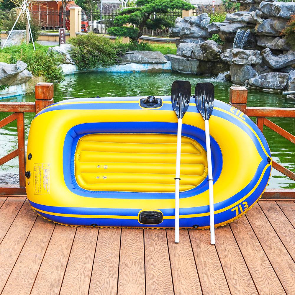 Double-Person Inflatable Kayak: Thickened for Rafting & Fishing