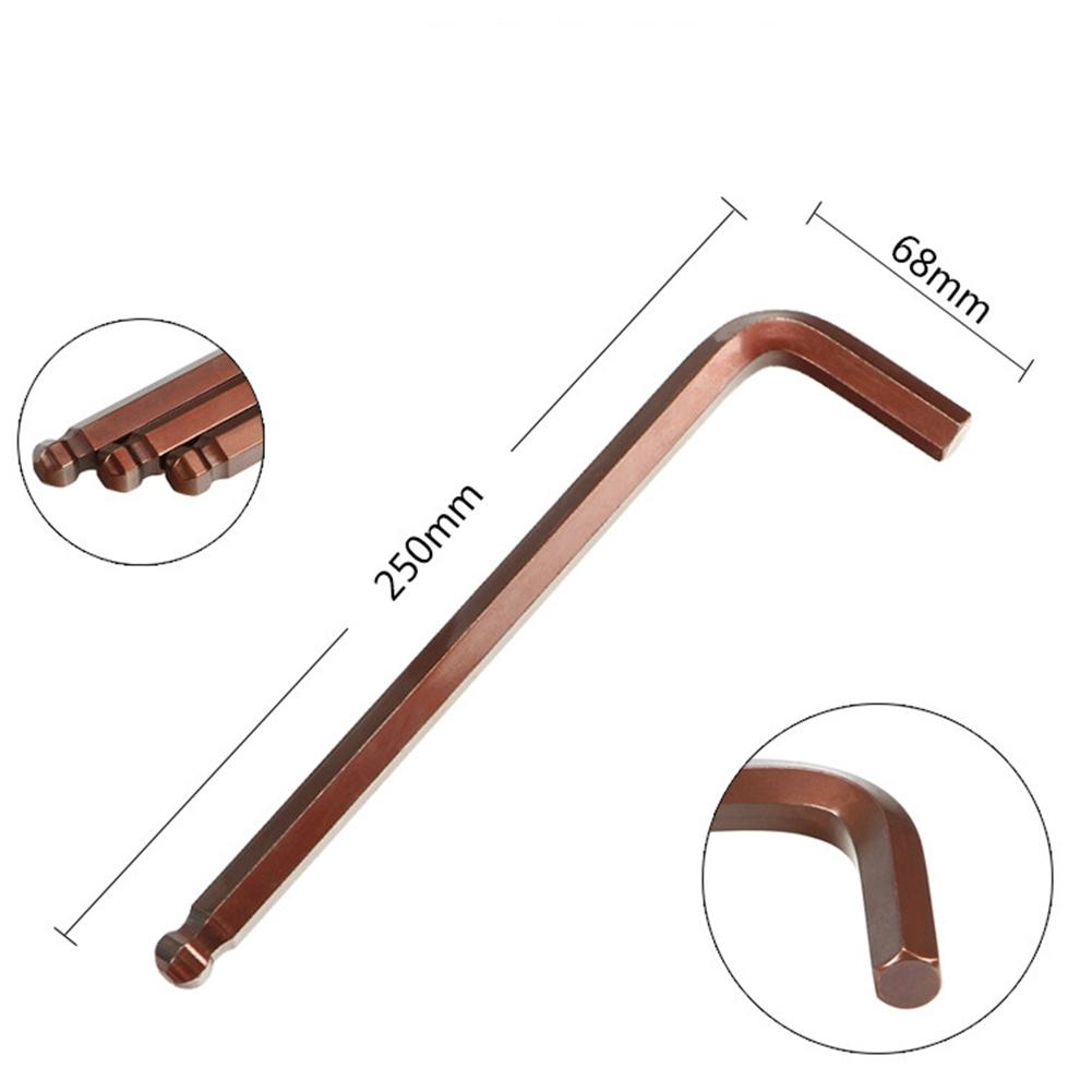 Hex Key Wrench Head Screwdriver Inner Hexagon Metal Red