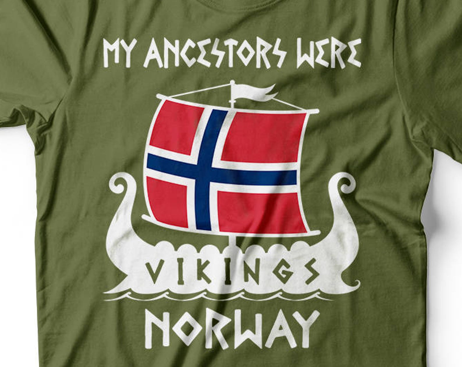 Norway Viking Heritage T-Shirt: Ancestry Pride 4XL