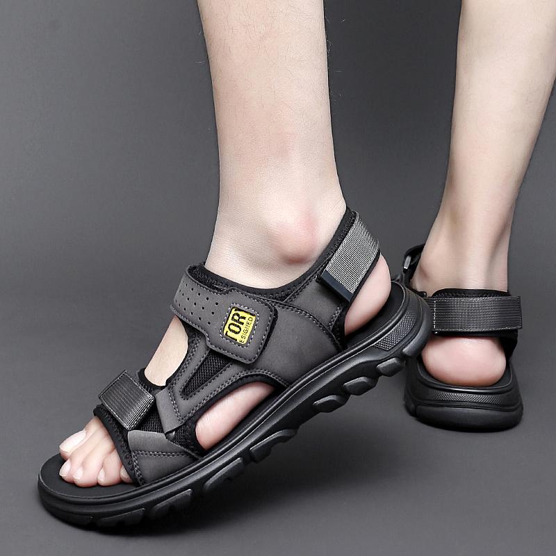 Hot Selling Summer Men Sandals Mens Casual Shoes Outdoor Men Leather Sandals Comfortable Versatile Breathable Walking Shoes