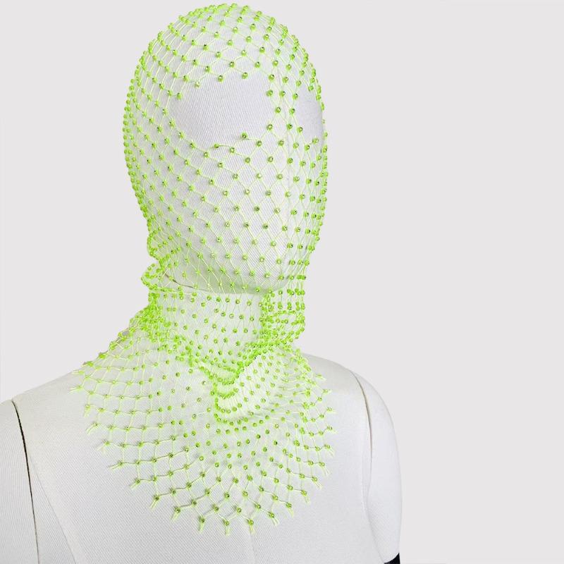 1 st Pärlsmycken, Nätansiktsdekoration, Håraccessoarer, Festbana, Retro Temaevenemang, Mystisk Högklassig