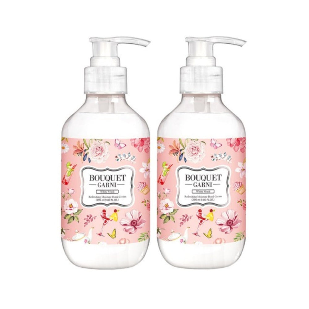 

Bouquet Garni Белый мускус Освежающий увлажняющий крем для рук 290 мл*2 шт./4 шт. 2Pcs