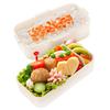 Skater Toy Poodle Intelli Bento Softly Made in Box, 600ml, Antibacterial, Filled, Dome-Shaped Lid, Two-Tier, Women's, Japan, PFLW4AG-A