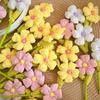 1PC Fake Flowers Gift Bouquets Single Flower Photography Prop Artificial Flower Creative Fabric Flower Desktop Decoration 22cm