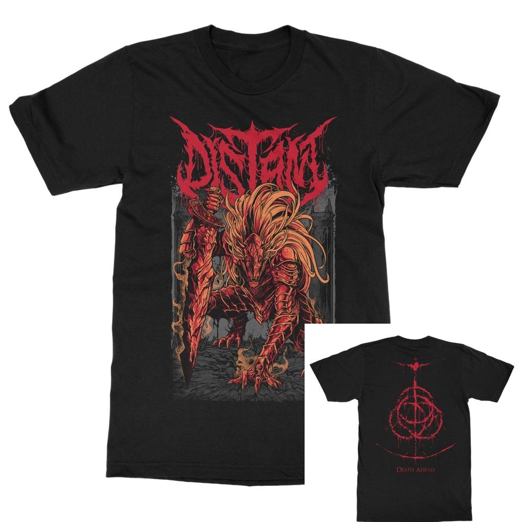 Distant Cursed Band TShirt  Cotton Graphic Tee Unisex Women Summer Streetwear Top