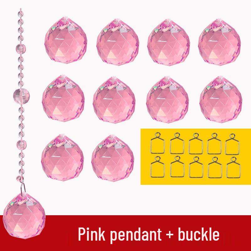 Transparent Crystal Bead Door Curtain for Wedding Decoration - DIY Hanging Partition with Feng Shui Elements, No Punching Required.