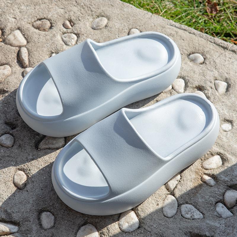 

Новые летние женские шлепанцы на платформе, увеличивающие рост, hihi с одинаковой уличной одеждой, пляжные студенческие 39-40 небесно-голубой