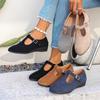 Frühling Neuer Stil Spitz zulaufende Damen-Schuhe, Große Größe Niedrig geschnittene Keilabsatz Flache Schuhe für Damen
