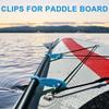 2 ks klipů na paddleboard Stojací Double Padel Board Holder Rozšiřitelné upevňovací svorky pro kayaking
