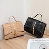 Fashi PU Leather Bags for Women Alligator Pattern Armpit Handbag Tassel Female Chain Small Underarm Messenger Bag Purse