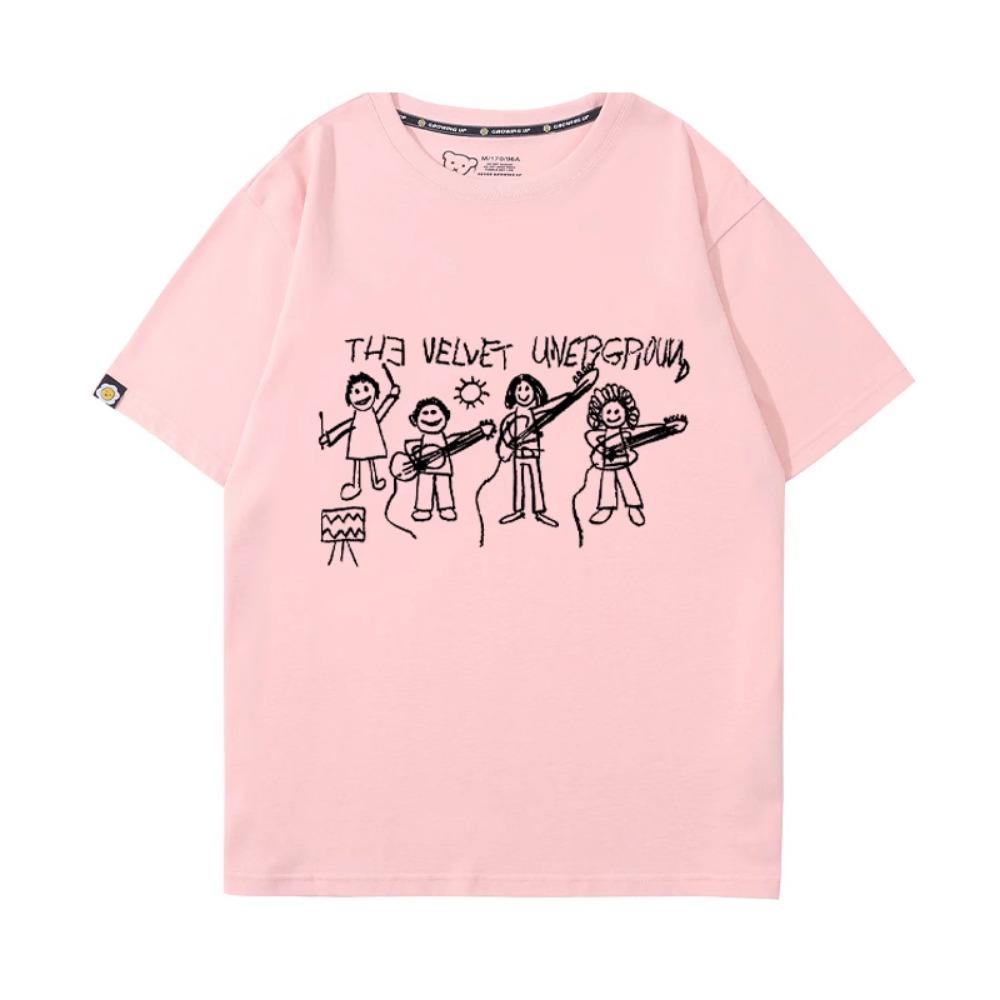 underground Rock Band American New All-match Pure Cotton Top Short Sleeve T-shirt