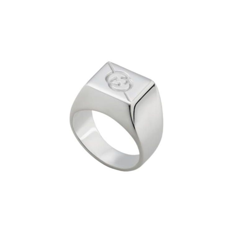 Gucci Logo Engraved Decoration 925 Silver Ring Unisex rings 774046-J8400-8106 17