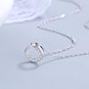 Jewelry S925 Sterling Silver Geometric Necklace Korean Style Clavicle Chain Simple Temperament Female