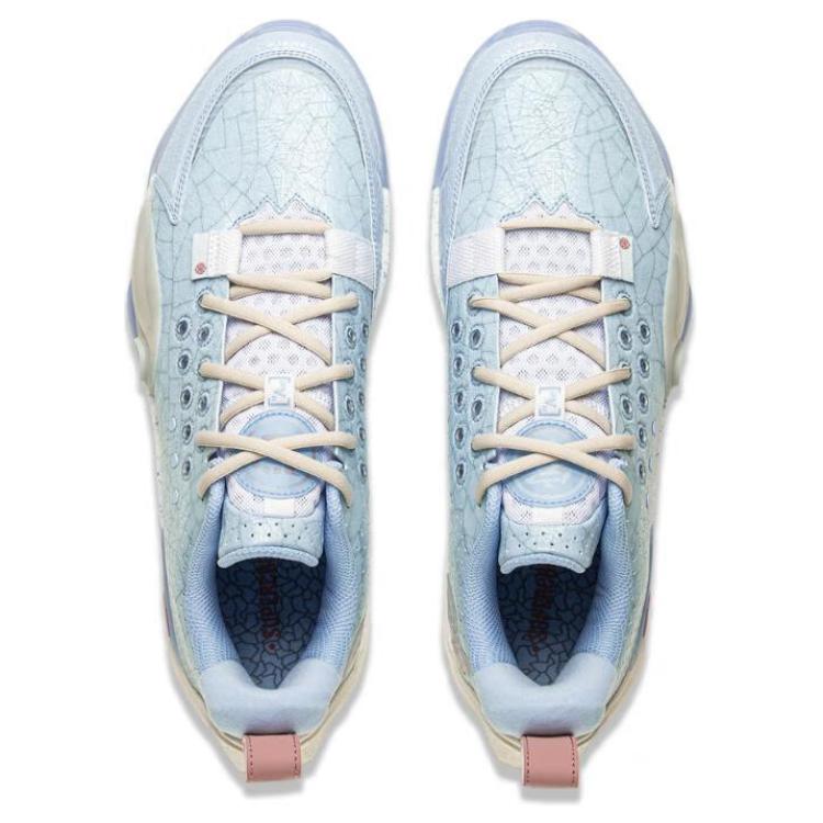 New LINING Full City 13 Basketball Shoes Men's Low Top Blue ABAV001-8