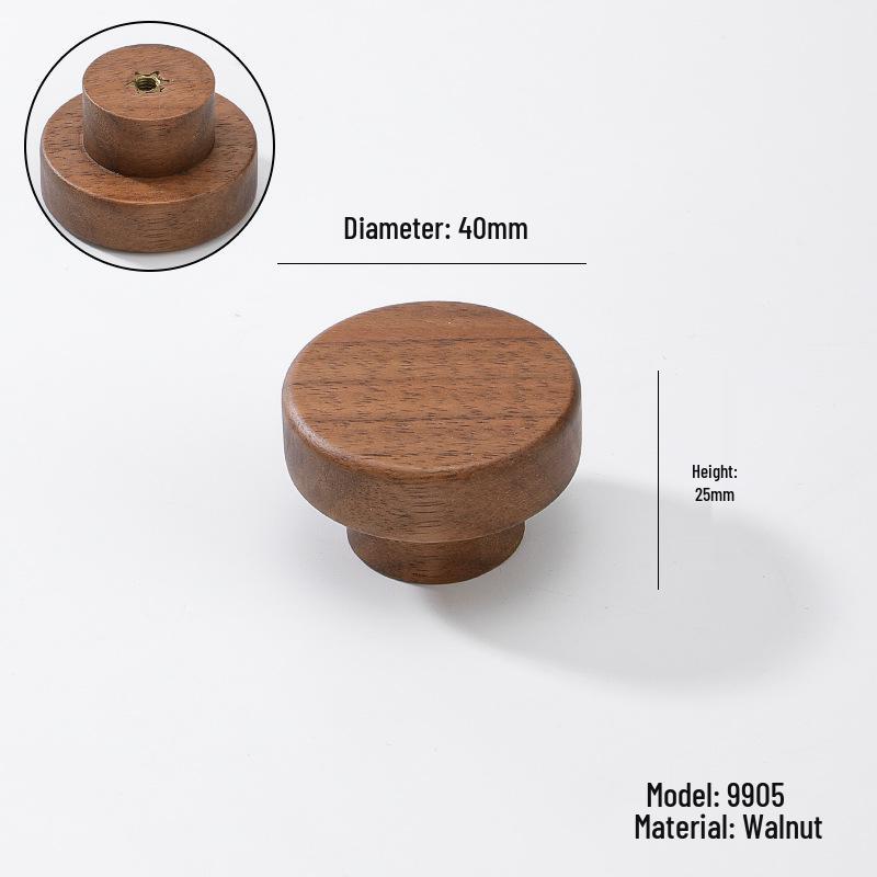 Solid Wood Cartoon Drawer Pull Knob for Children's Room
