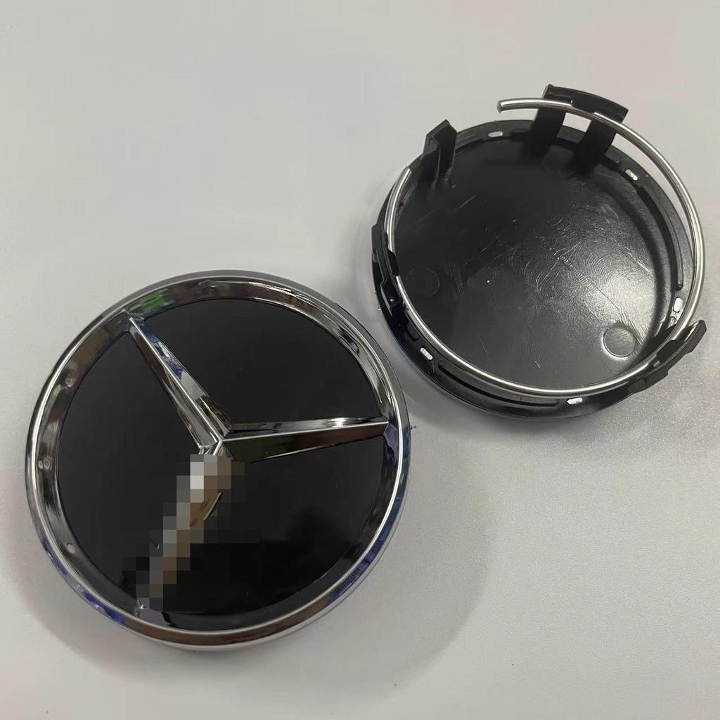Mercedes-Benz 60mm ABS Wheel Hub Cap Badge for 3-Lug or 6-Lug Wheels