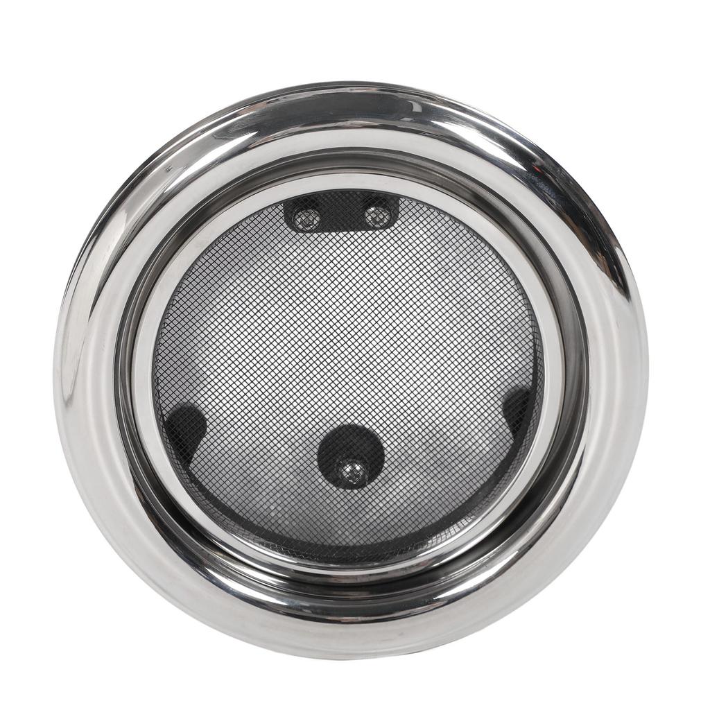 200mm Boat Porthole Window 180 Deg Internal Open Protective Net Tempered Glass UV Resistant Waterproof for Marine Yacht