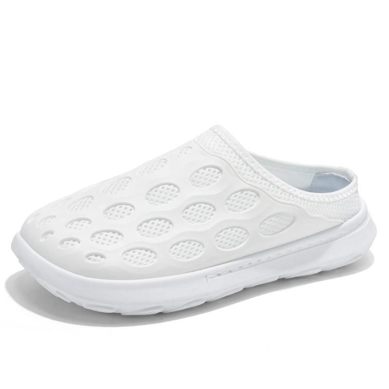 Neue superweiche Scheiße-Treten-Lochschuhe weiche Sohle rutschfest Zehentrenner-Sandalen Ein-Pedal lässig vielseitig Strandschuhe