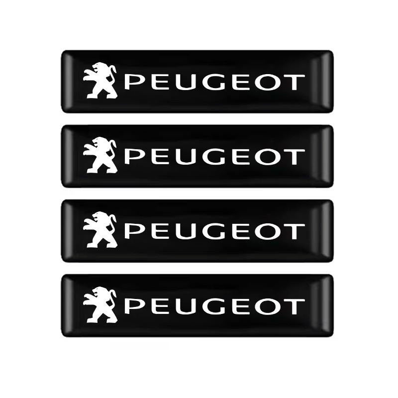 2/4/10Pcs 3D Car Badge Decorative Stickers For Peugeot 208 3008 308 2008 207 o 107 508 607 106 406 407 307 206 301 408 5008 4008